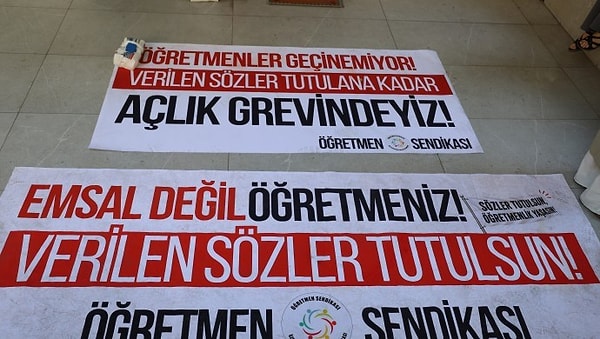 Eğitimciler Açlık Greviyle Taleplerini Duyuruyor